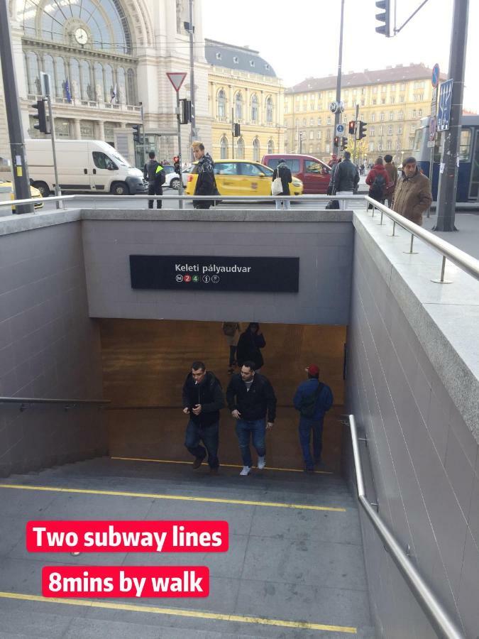 No. 11 Apartment With 2 Bathrooms Next To Railway Station Budapeste Exterior foto